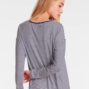 Tom Tailor Loungewear Gestreiftes Langarm-Shirt 9